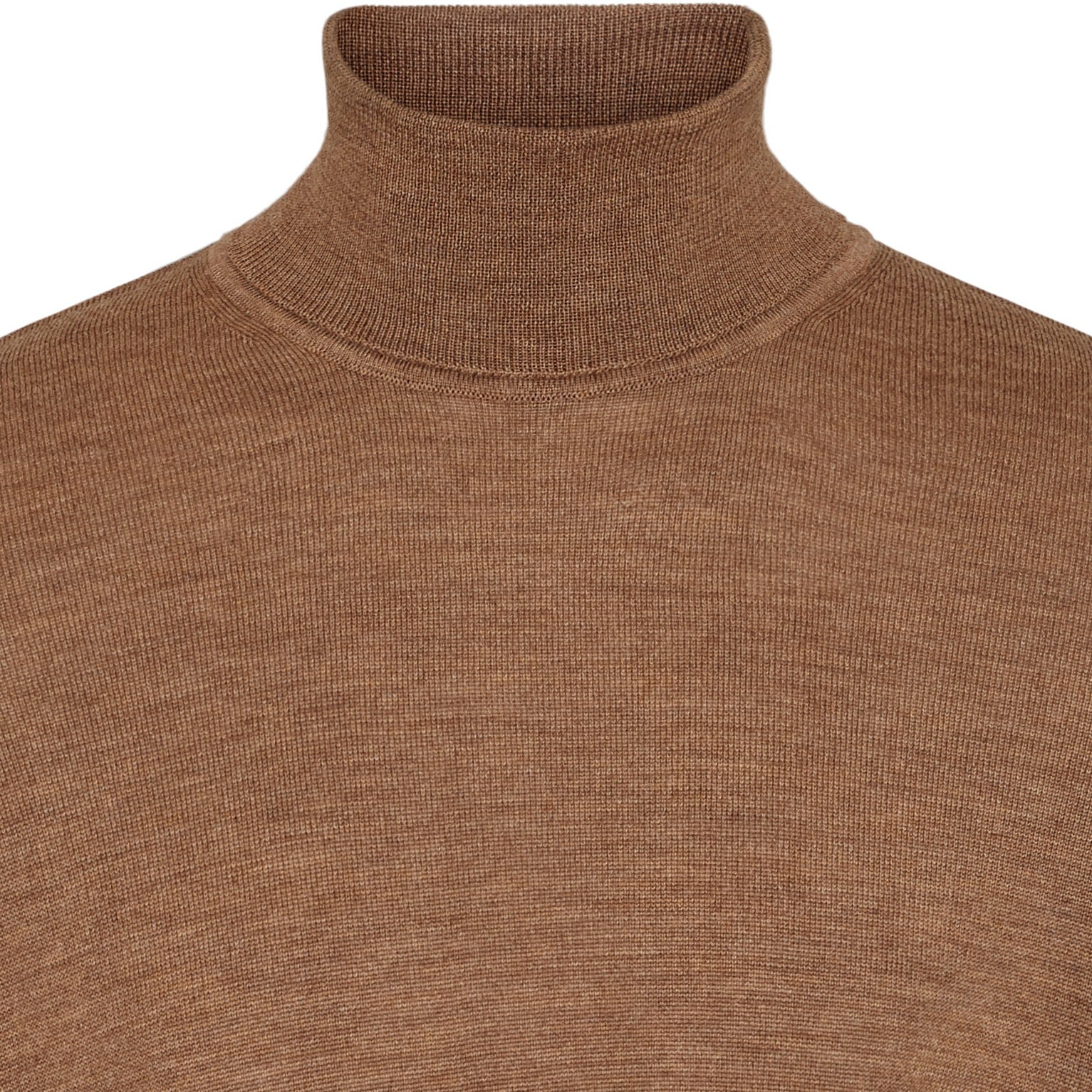 LIGHT BROWN MERINO TURTLENECK