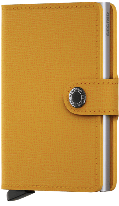 Secrid Wallet Crisple - Amber On Silver