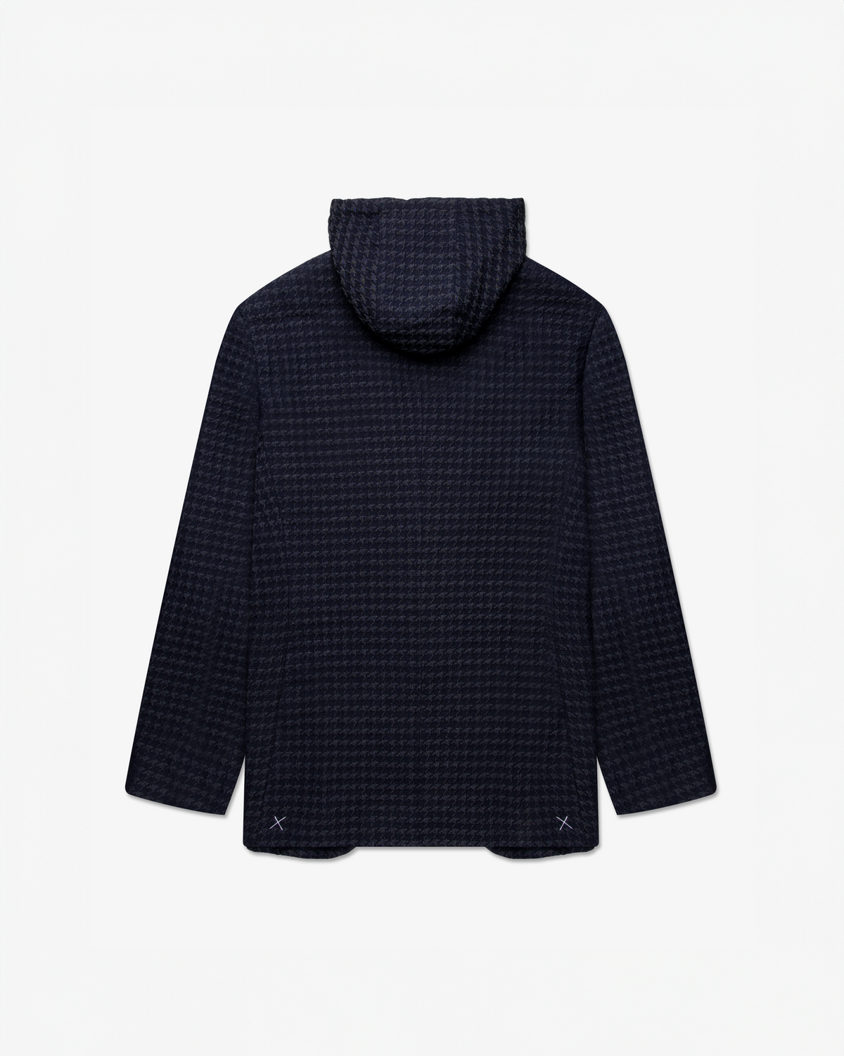 3D Houndstooth Removable Hoodie Jacket