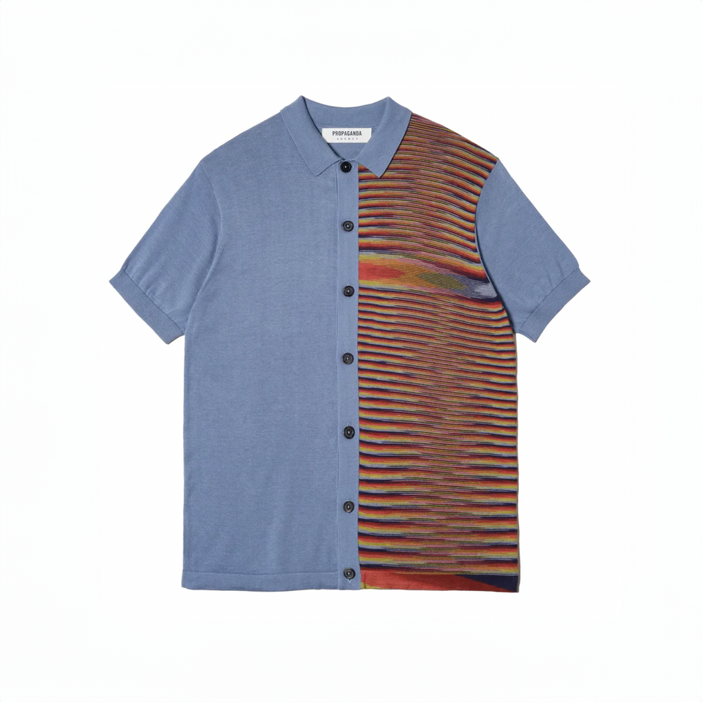 PROPAGANDA MEN'S SPACE DYE BUTTON DOWN POLO