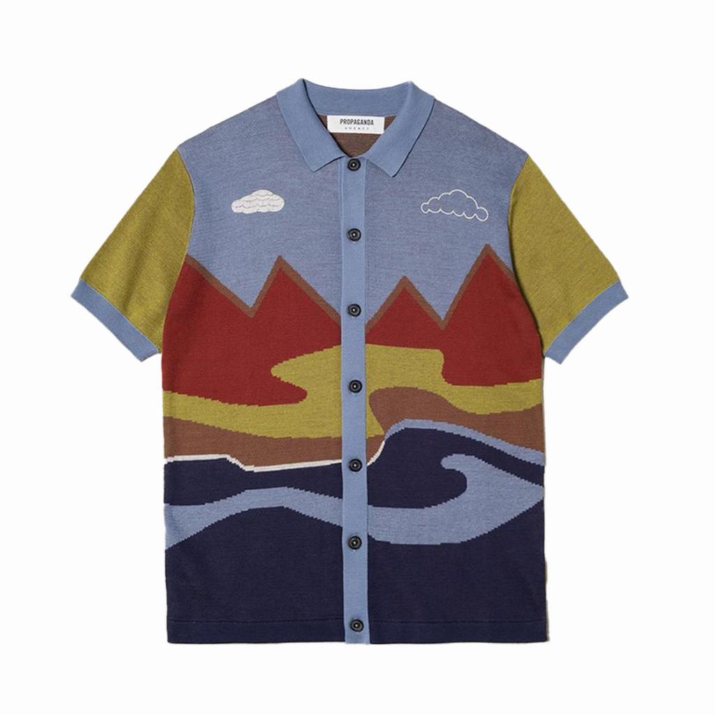 PROPAGANDA MEN'S CALI BUTTON DOWN POLO