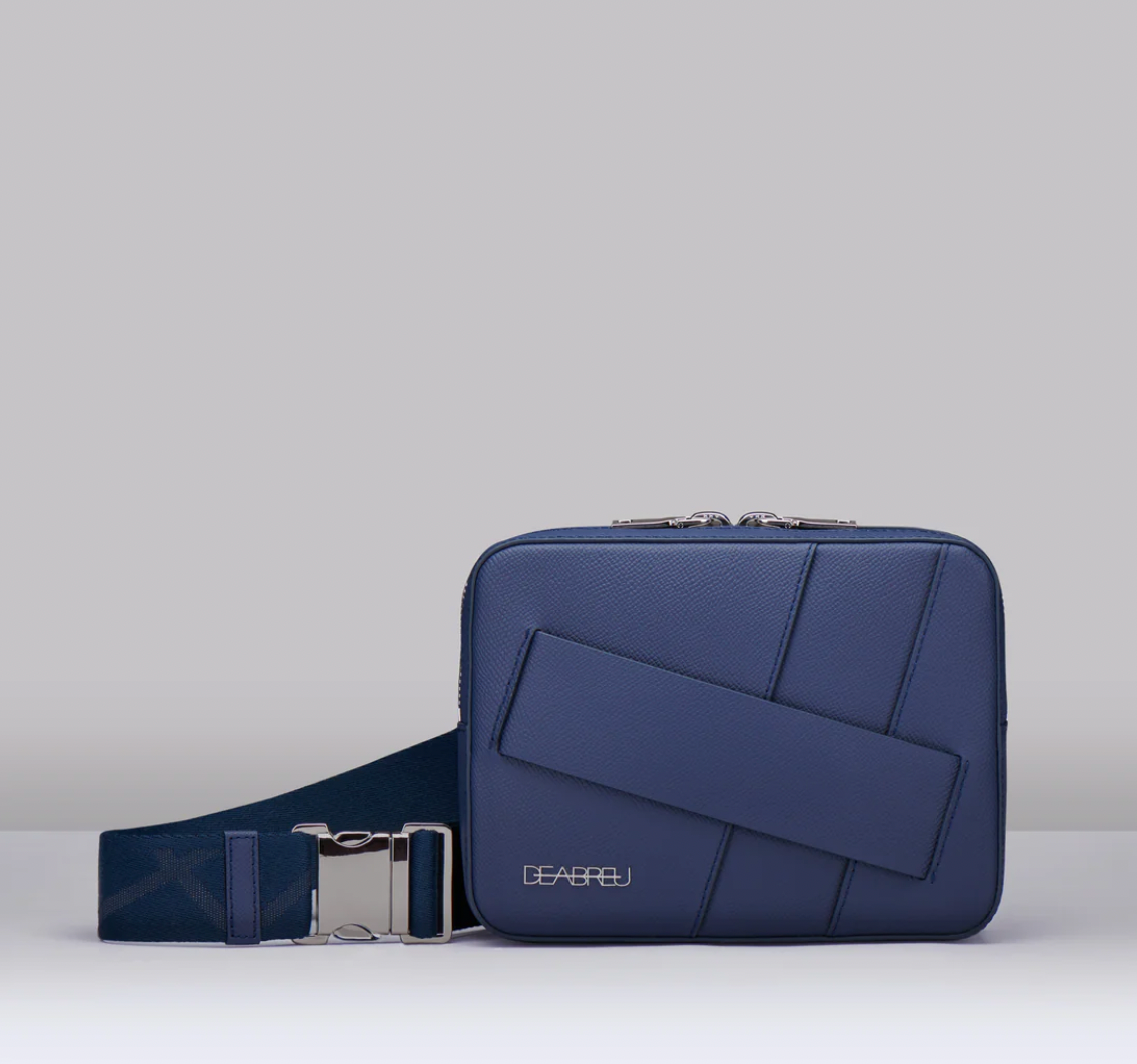 BLUE BELT AND CROSSBODY BAG