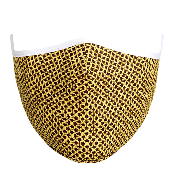 Fashionable Mask - Yellow Damask (Large)