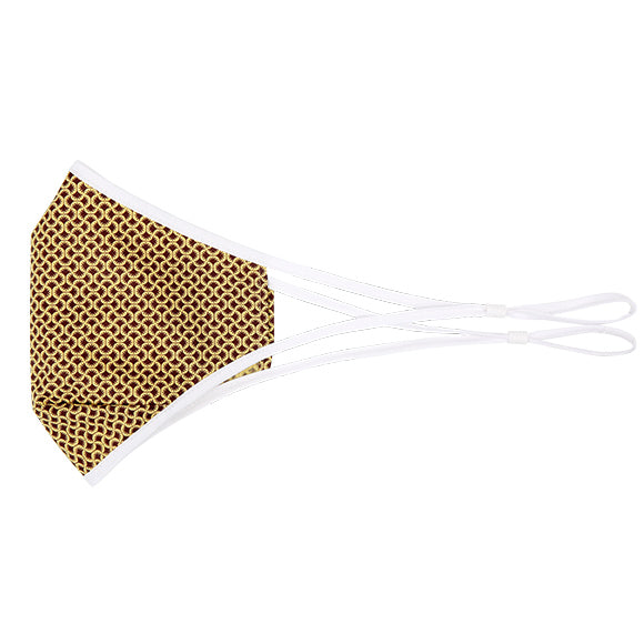 Fashionable Mask - Yellow Damask (Large)
