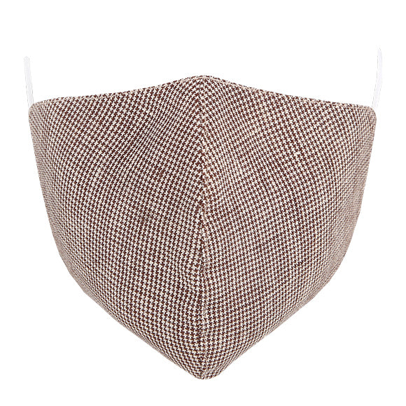 Fashionable Mask - Brown Houndstooth