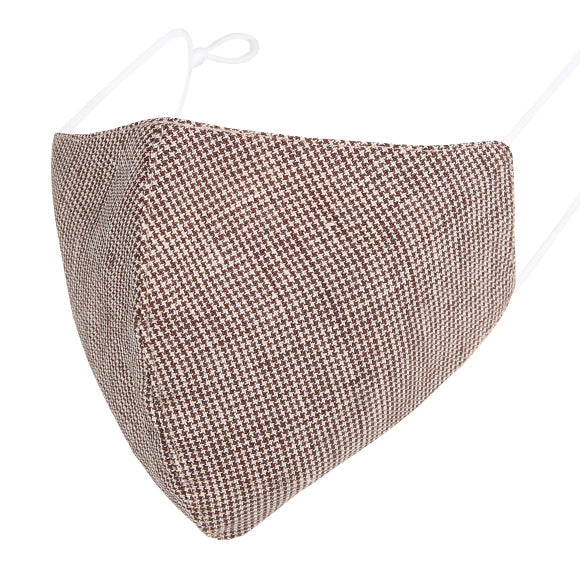 Fashionable Mask - Brown Houndstooth