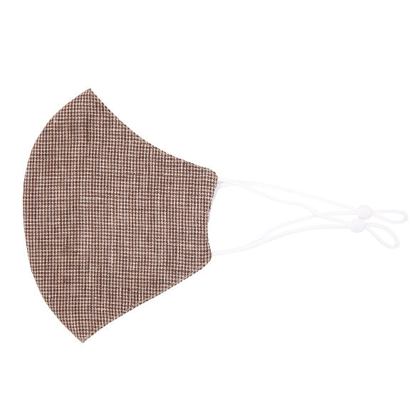 Fashionable Mask - Brown Houndstooth