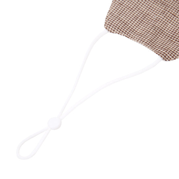 Fashionable Mask - Brown Houndstooth