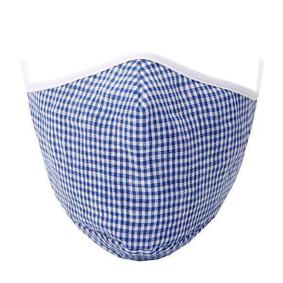 Fashionable Mask - Blue Gingham