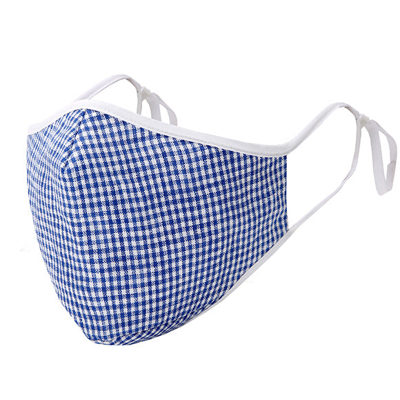 Fashionable Mask - Blue Gingham