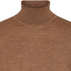 LIGHT BROWN MERINO TURTLENECK