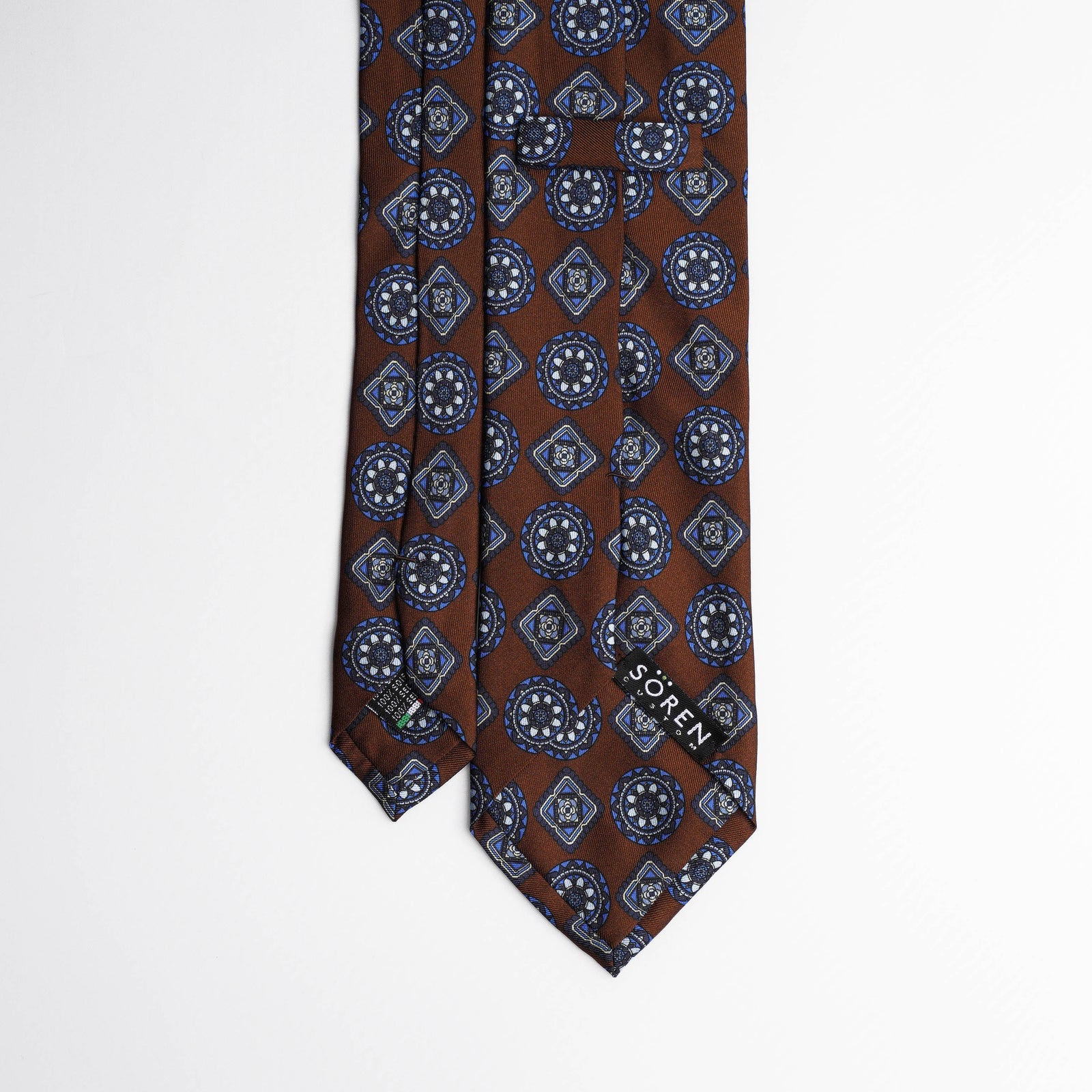 Printed Silk - Bars Brown
