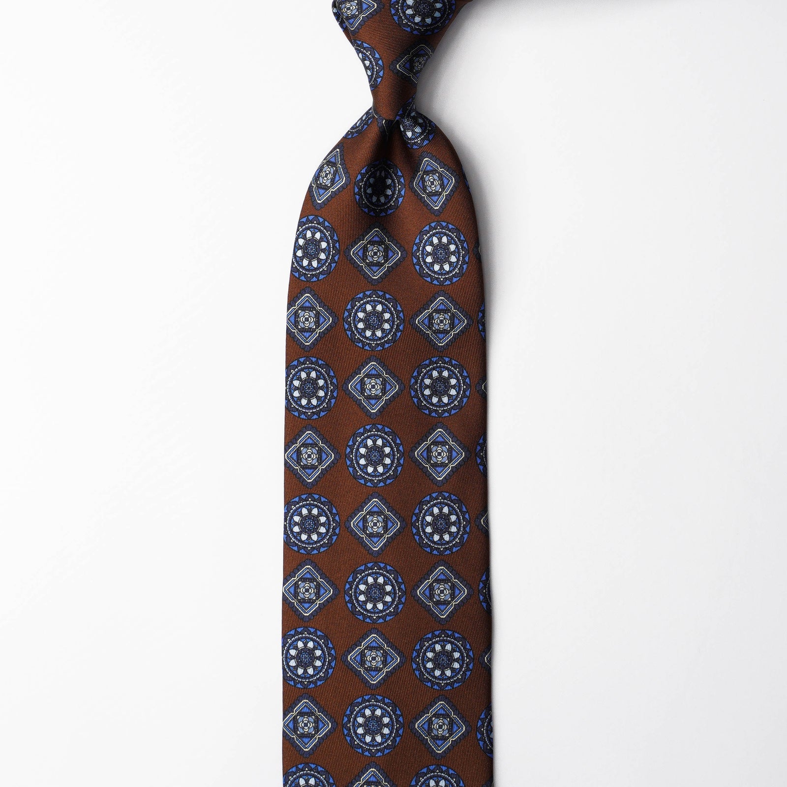 Printed Silk - Bars Brown