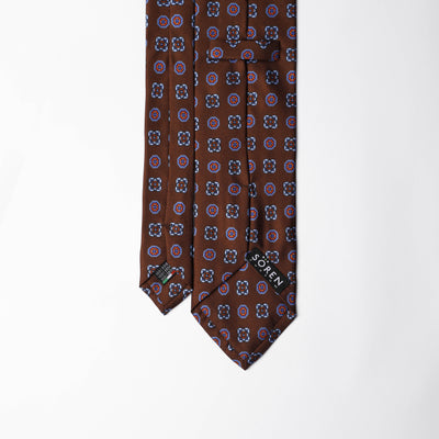 Printed Silk - British Brown