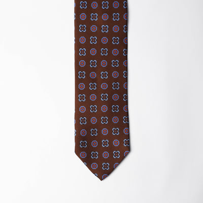 Printed Silk - British Brown