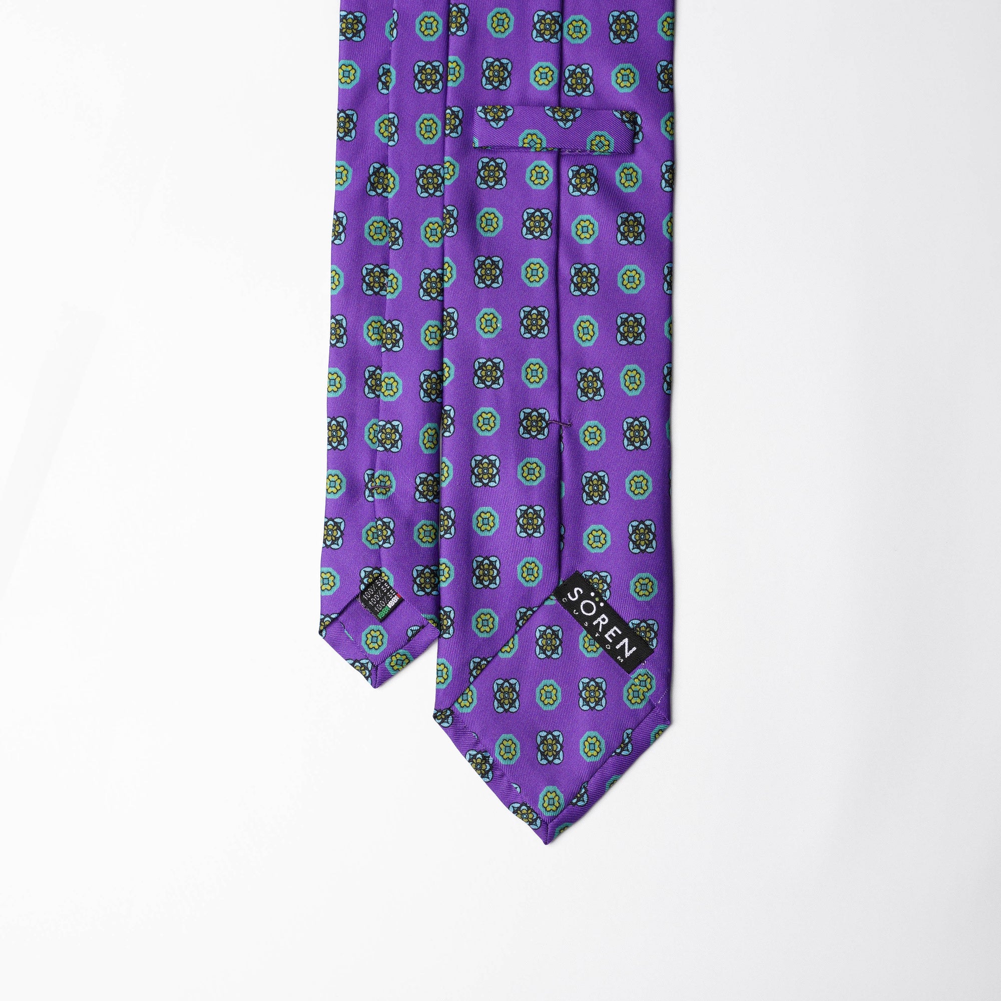 Printed Silk - British Purple