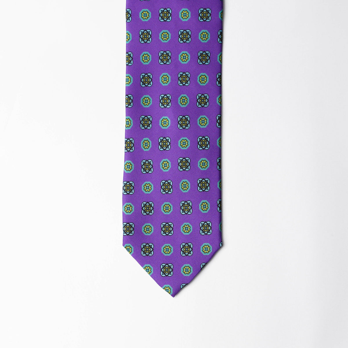 Printed Silk - British Purple