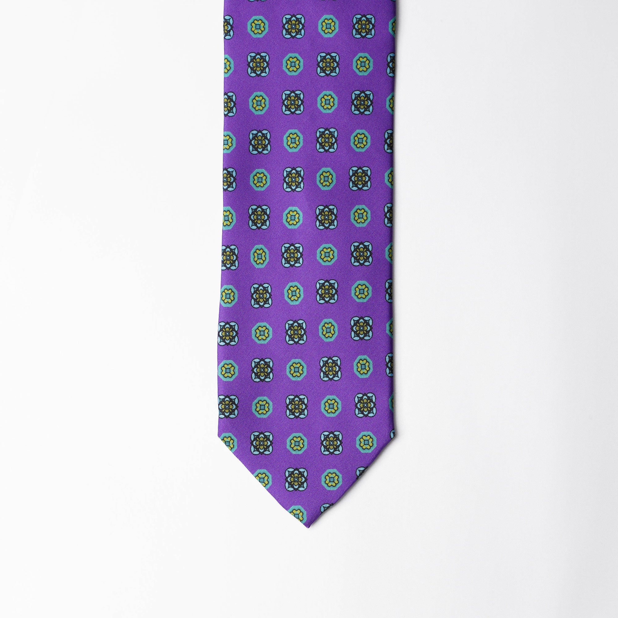 Printed Silk - British Purple