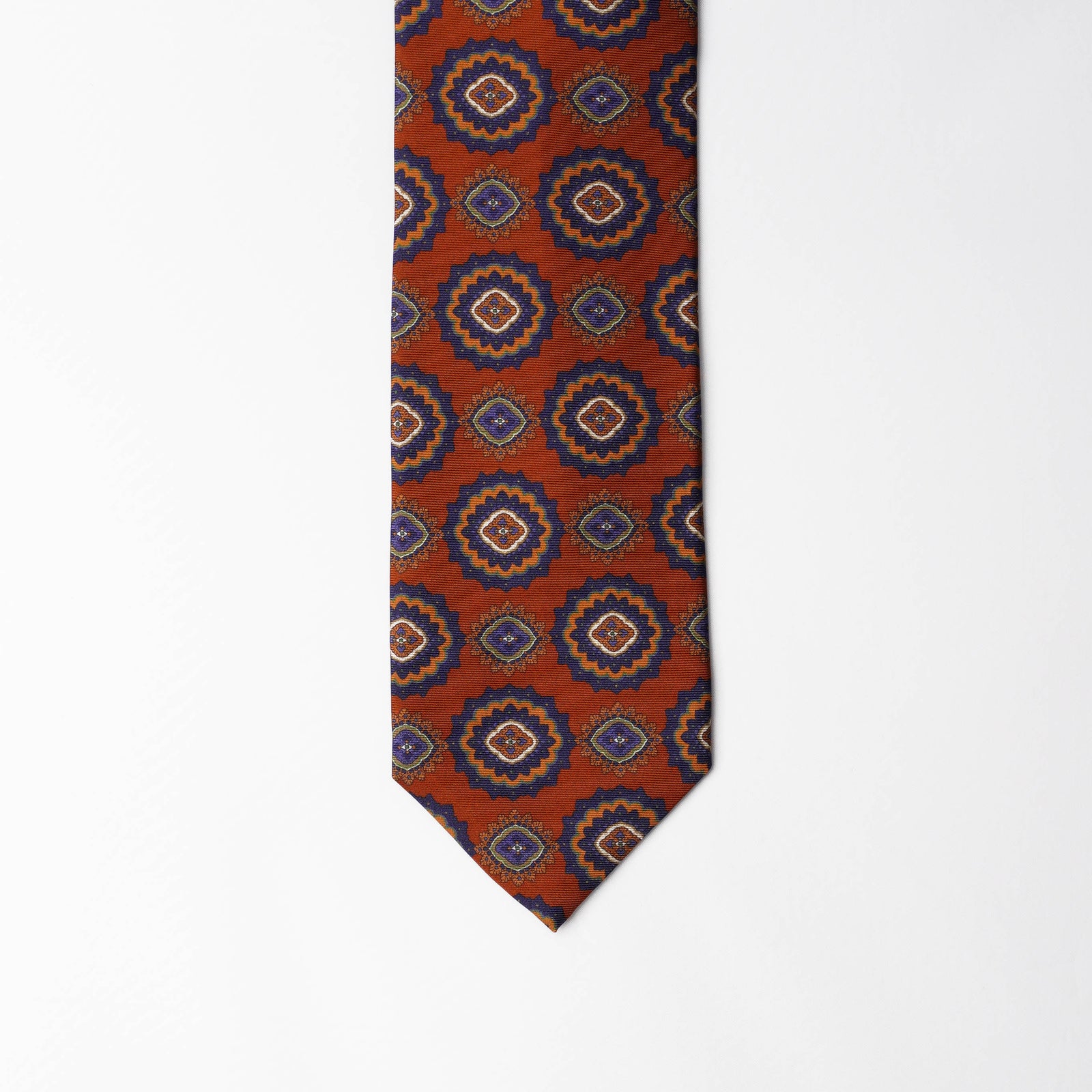 Printed Silk - Burnt Orange