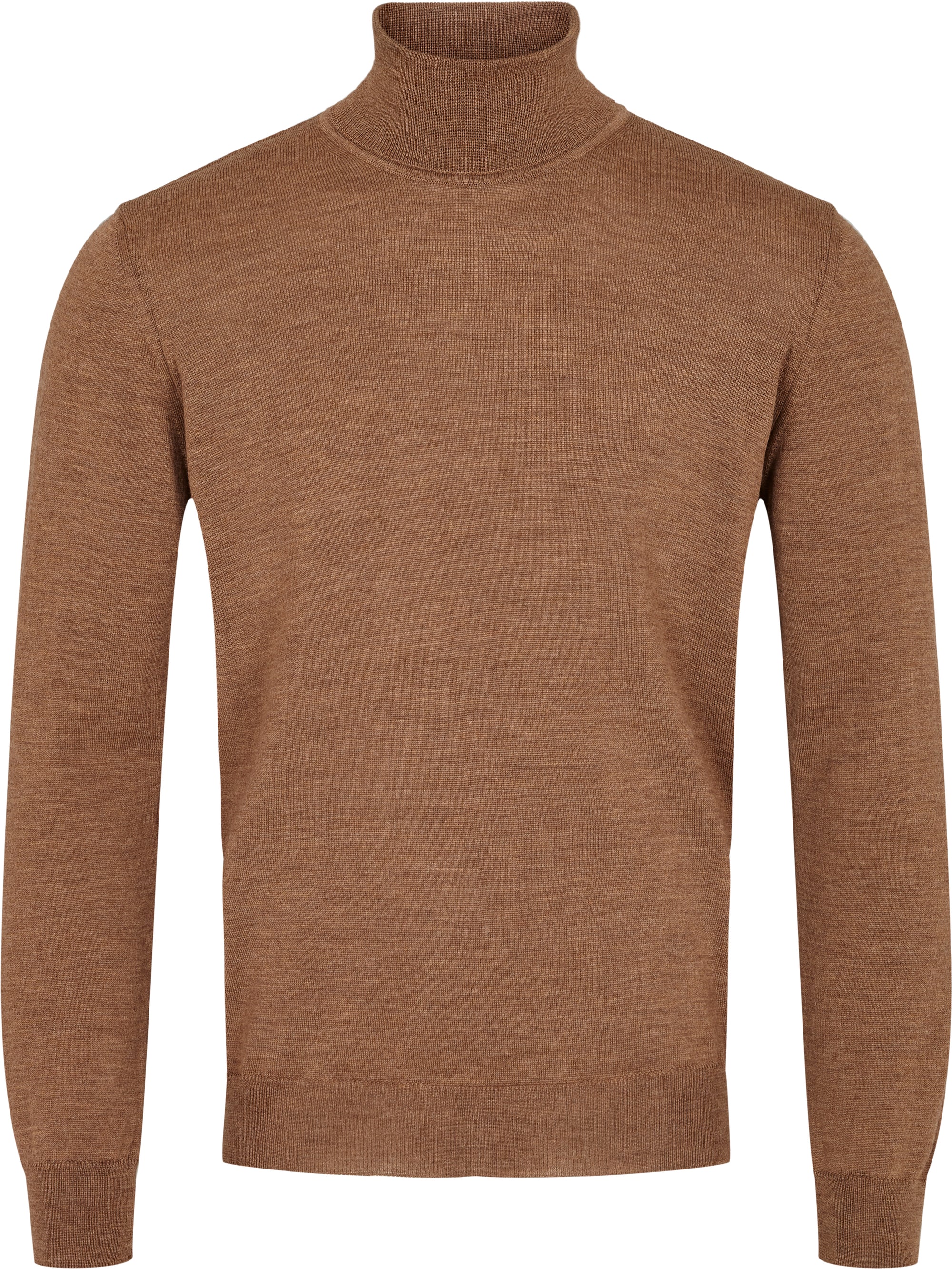 LIGHT BROWN MERINO TURTLENECK