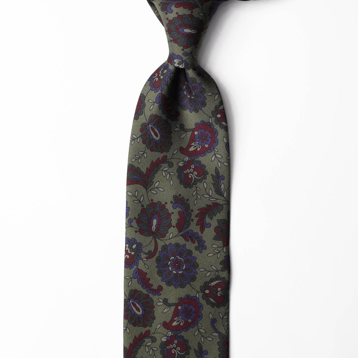 Printed Silk - Floral Green