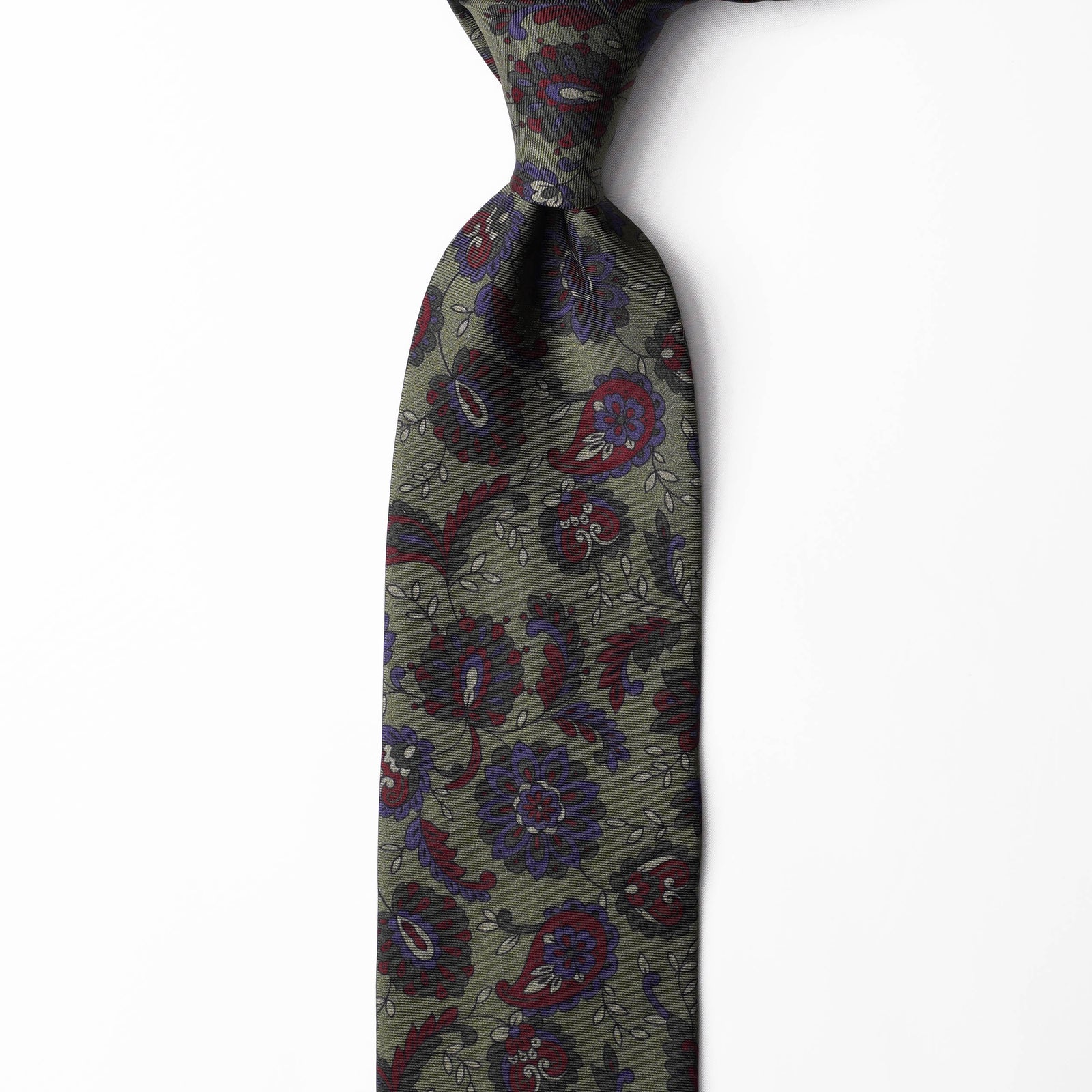 Printed Silk - Floral Green