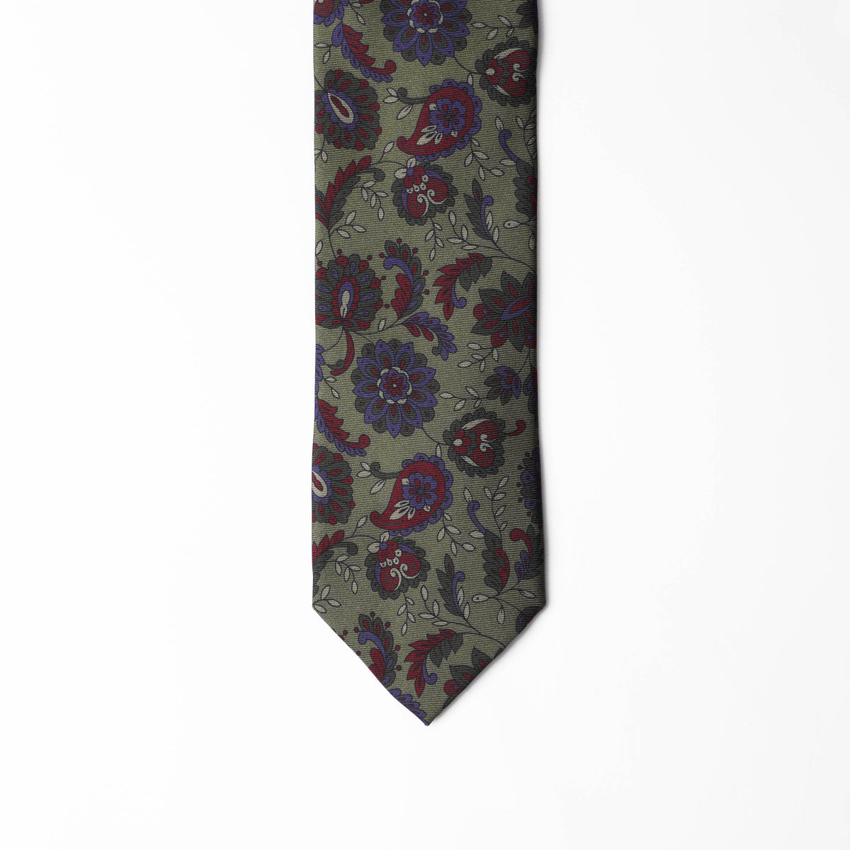 Printed Silk - Floral Green