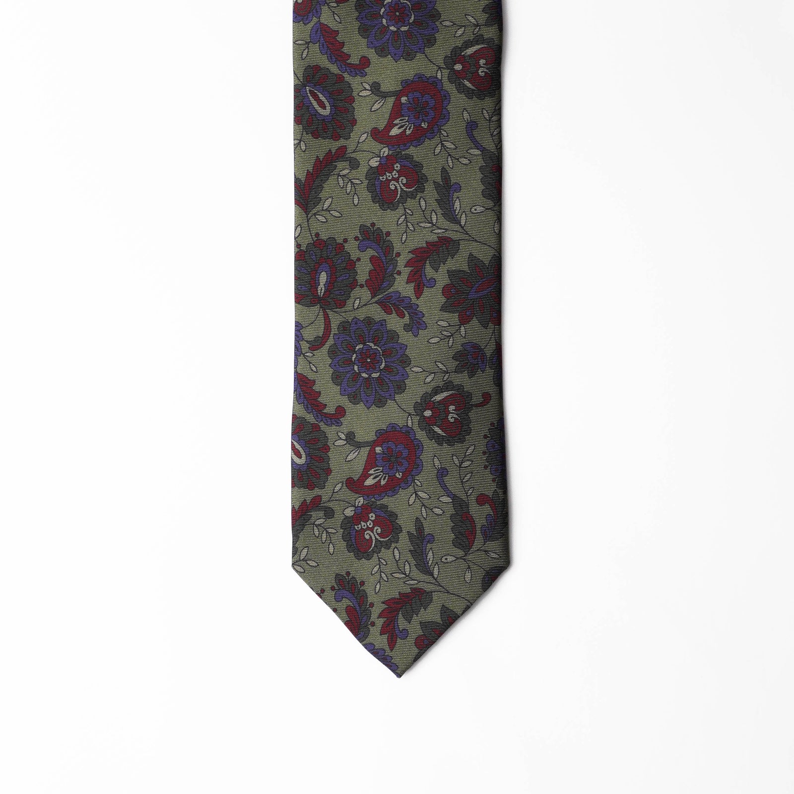 Printed Silk - Floral Green