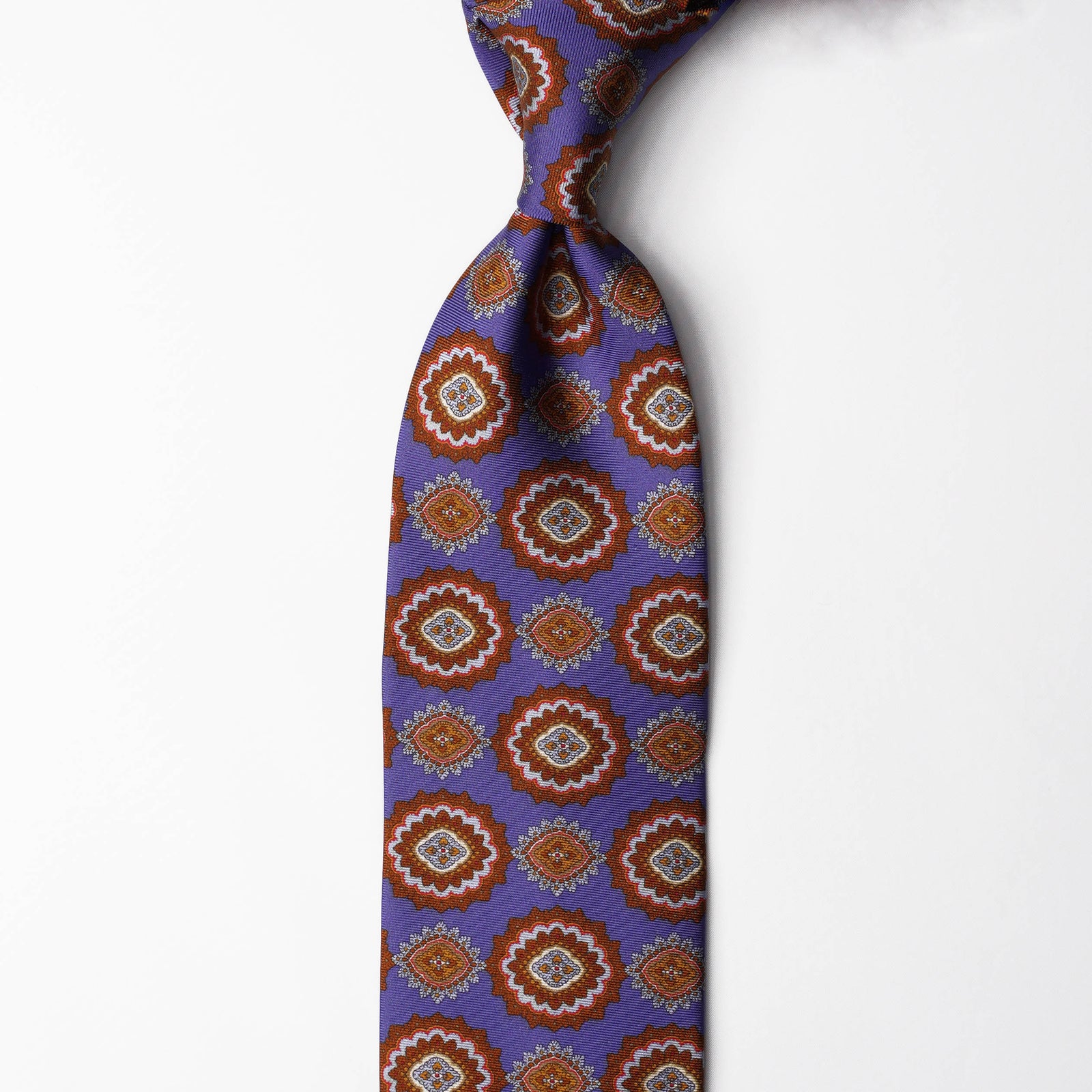 Printed Silk - Lavender Orange
