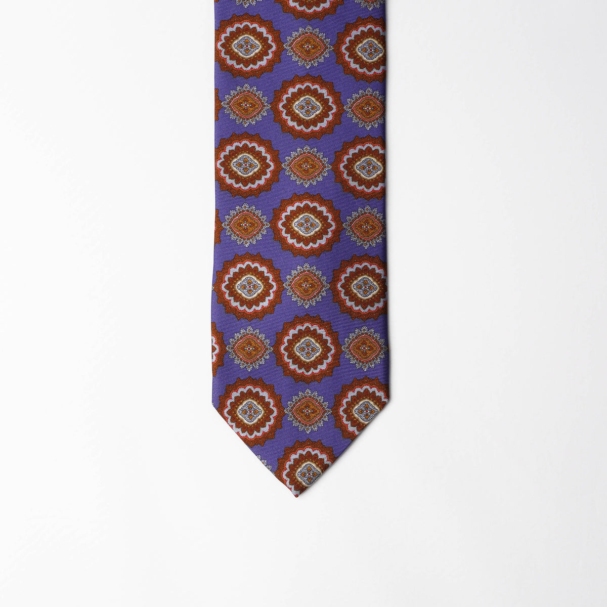 Printed Silk - Lavender Orange