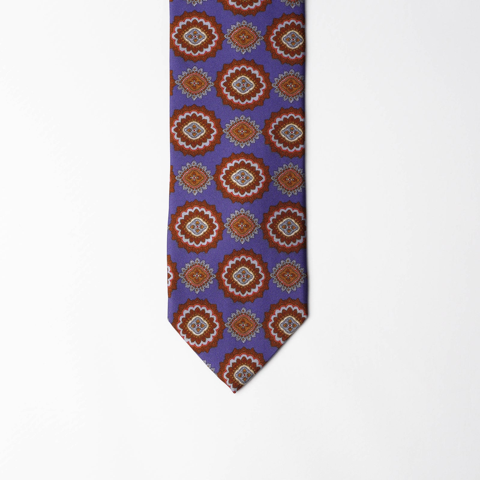 Printed Silk - Lavender Orange