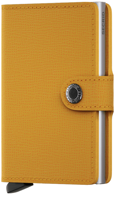 Secrid Wallet Crisple - Amber On Silver