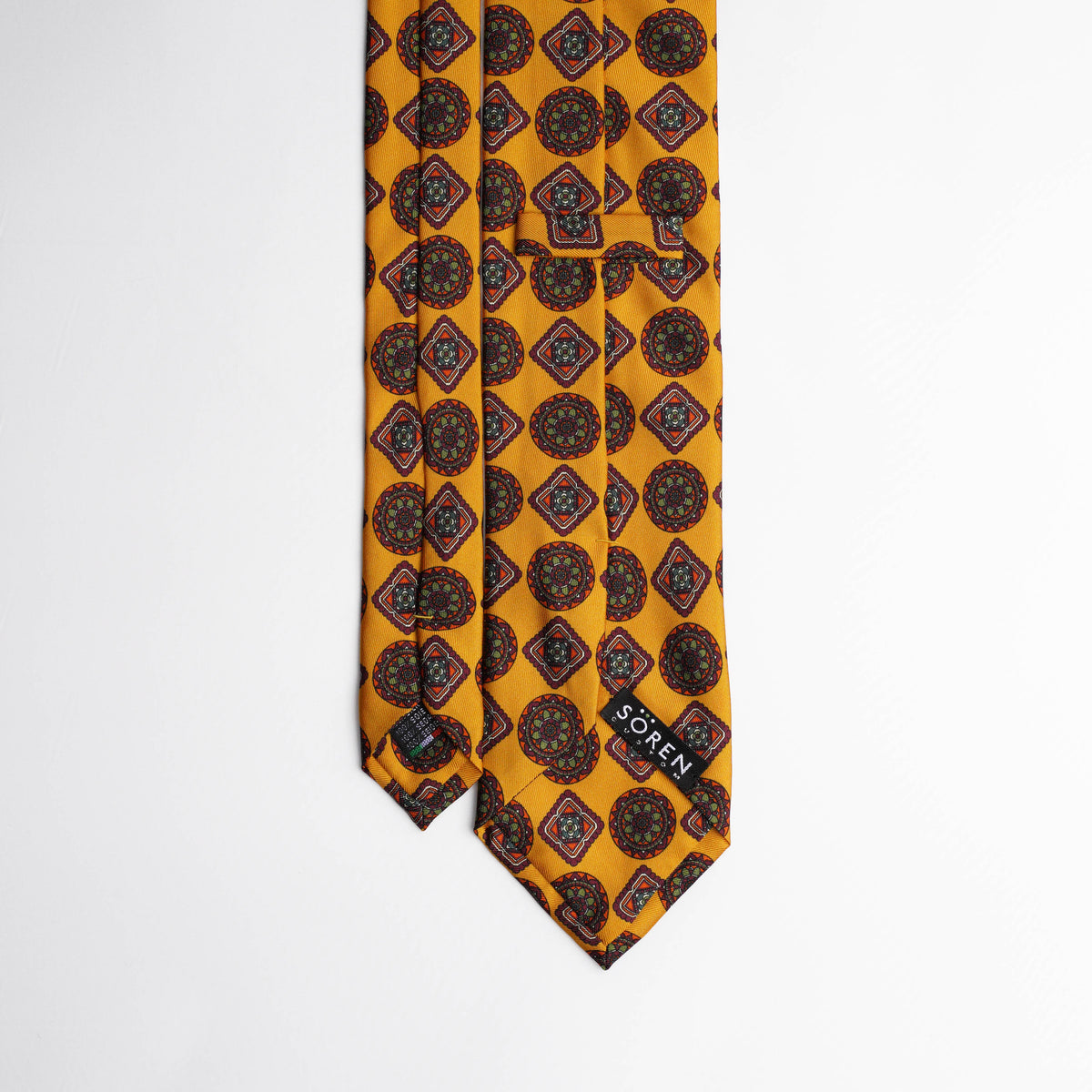 Printed Silk - Mustard Yellow