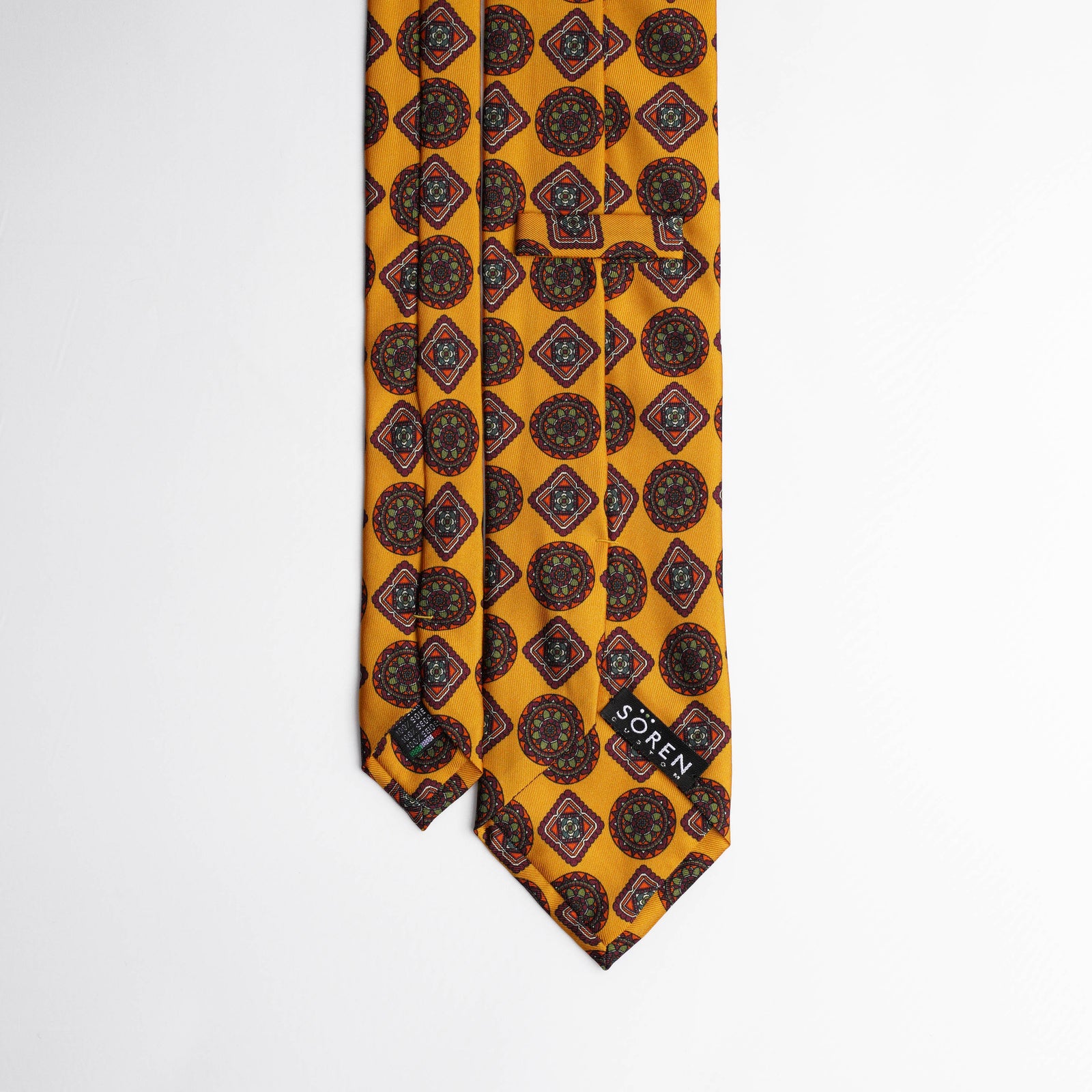 Printed Silk - Mustard Yellow
