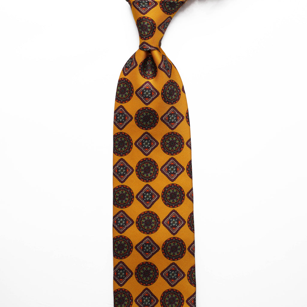 Printed Silk - Mustard Yellow