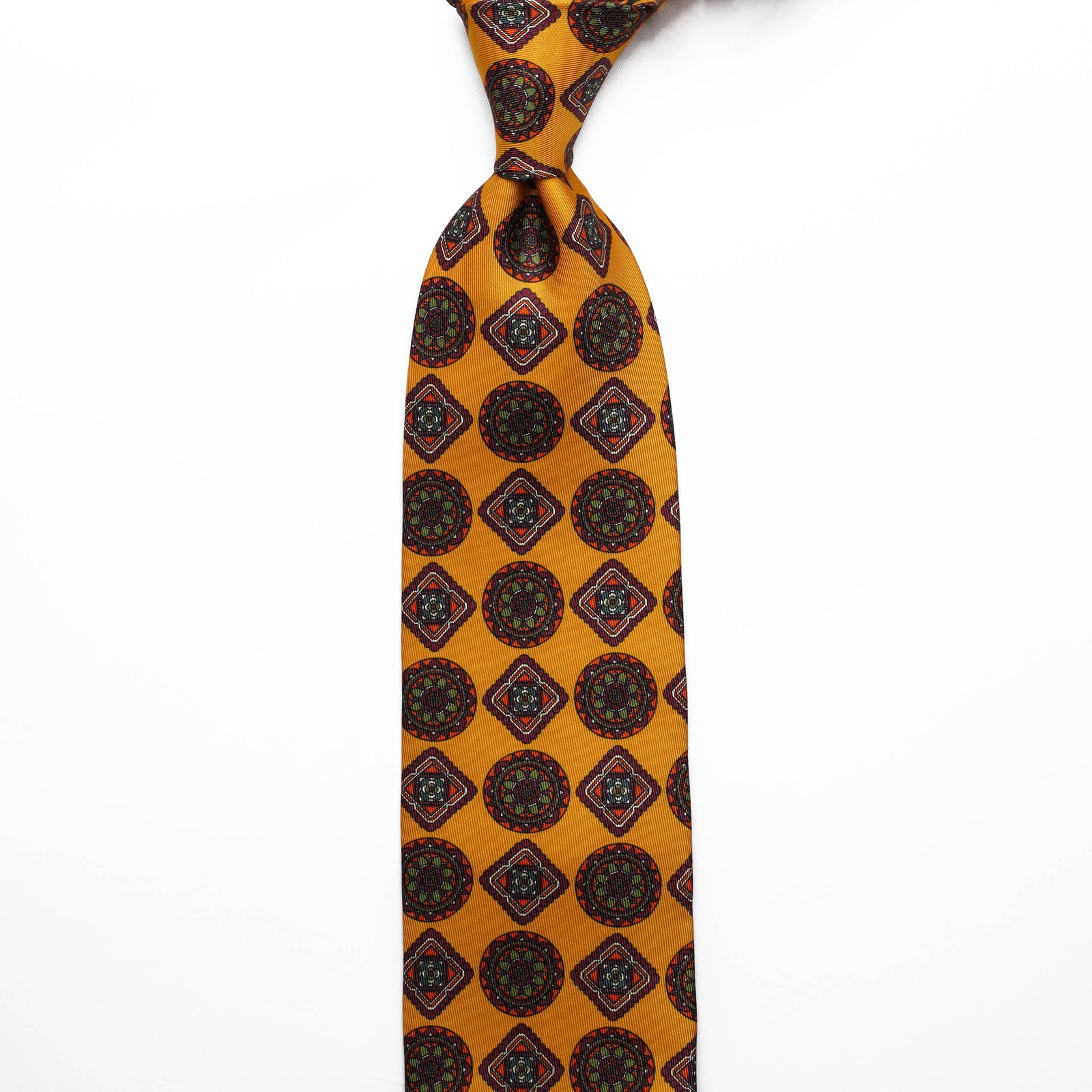 Printed Silk - Mustard Yellow