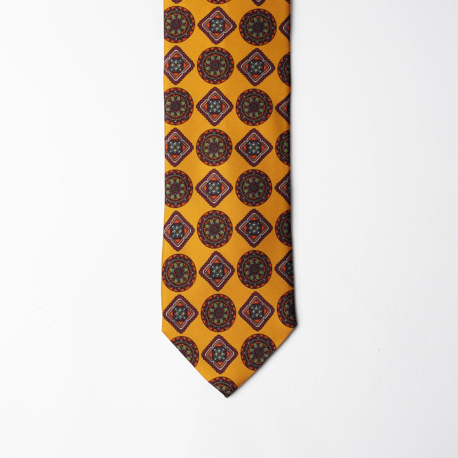 Printed Silk - Mustard Yellow