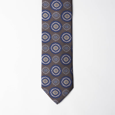 Printed Silk - Platinum Grey