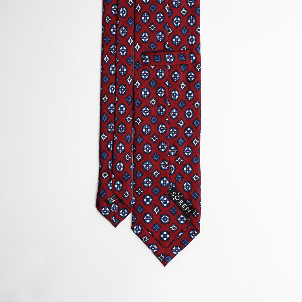 Printed Silk - Presidential Red