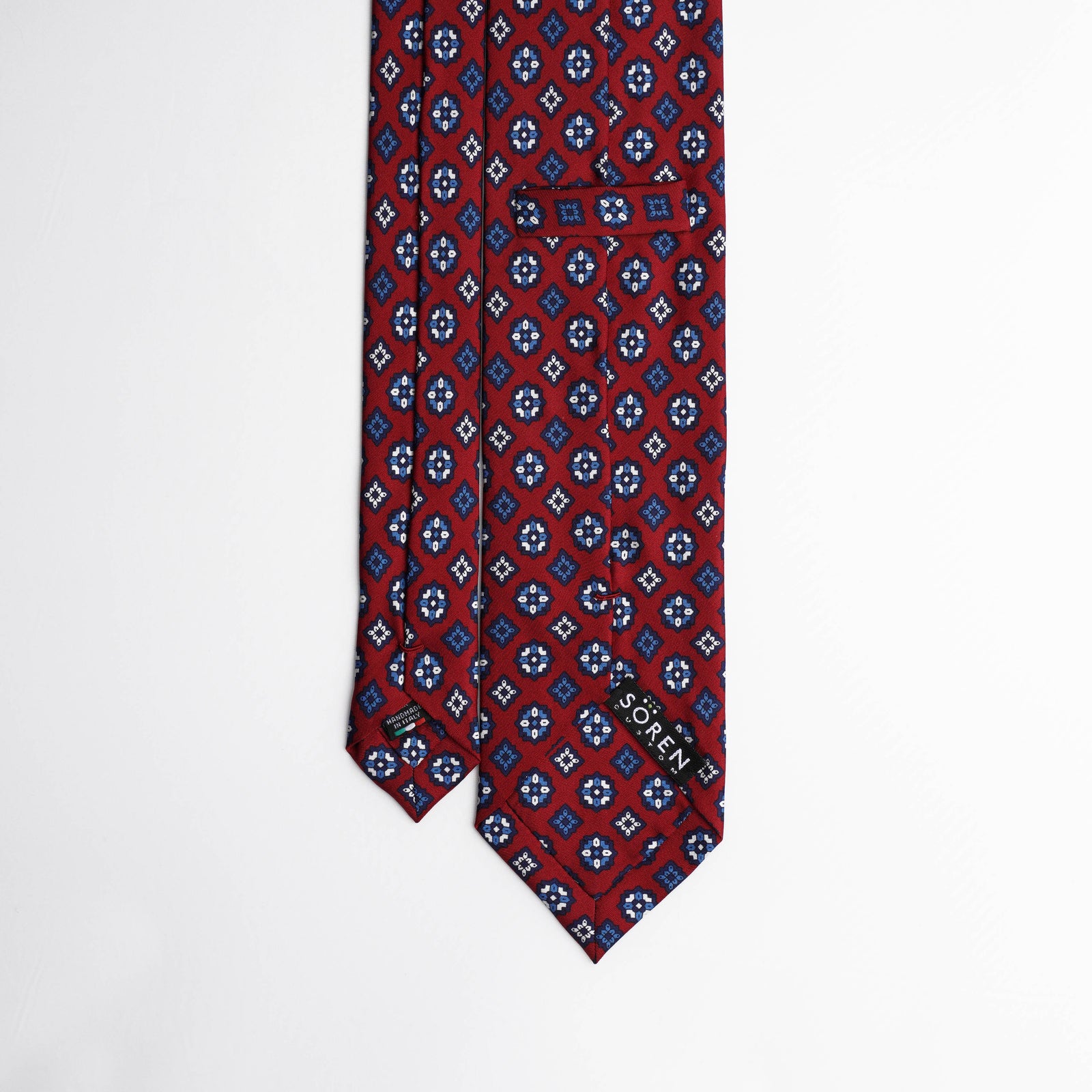 Printed Silk - Presidential Red