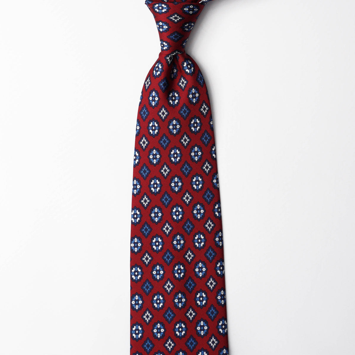 Printed Silk - Presidential Red
