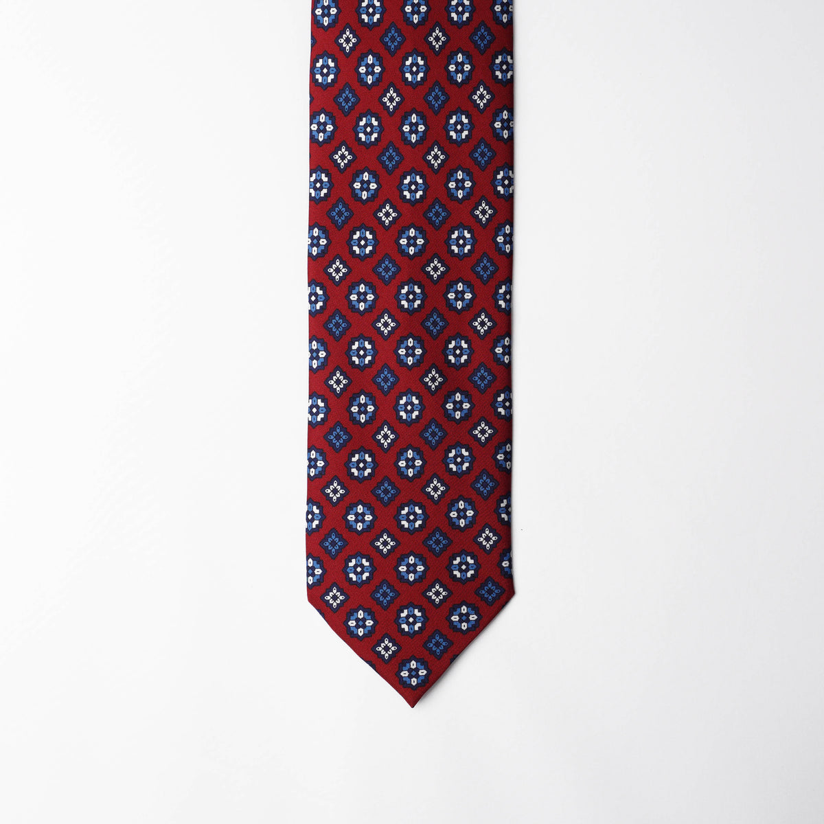 Printed Silk - Presidential Red