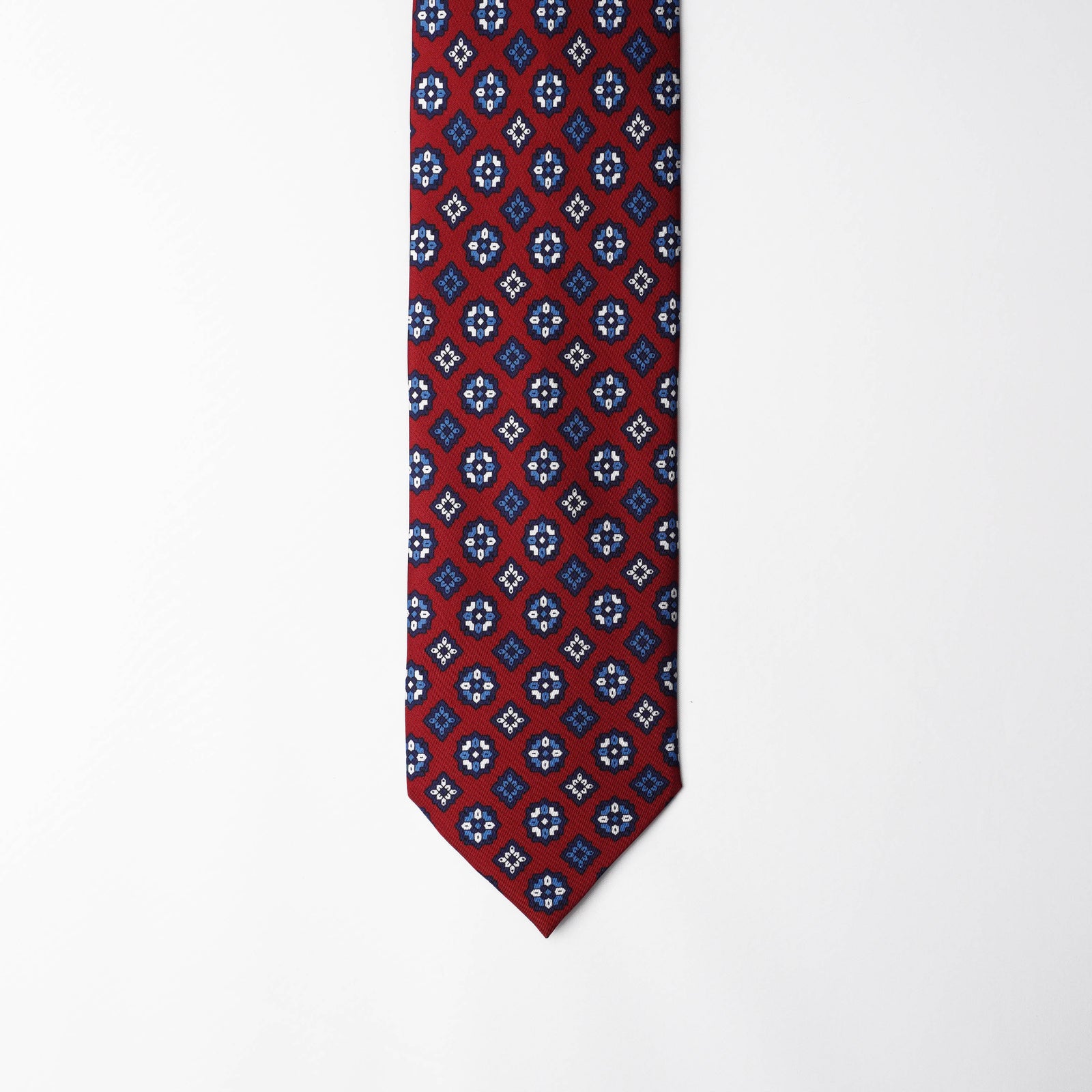 Printed Silk - Presidential Red