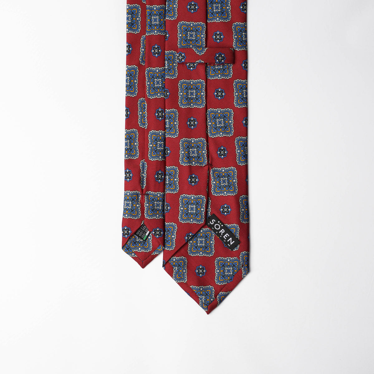 Printed Silk - Red Brick