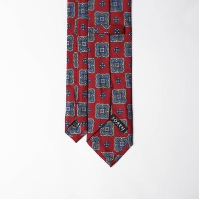 Printed Silk - Red Brick