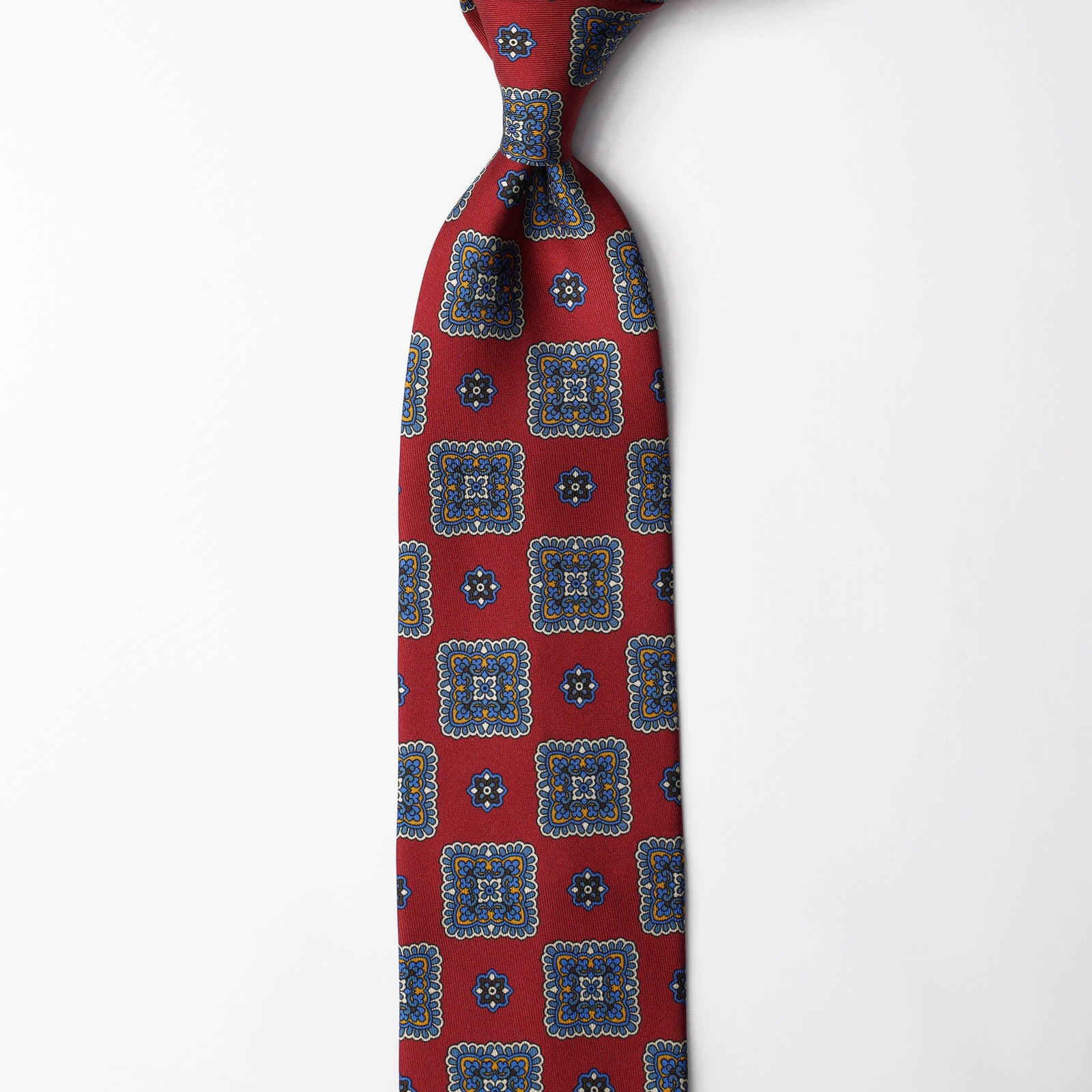 Printed Silk - Red Brick