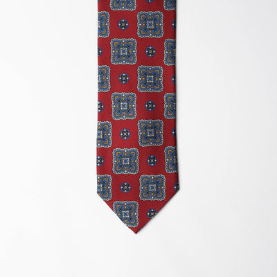 Printed Silk - Red Brick