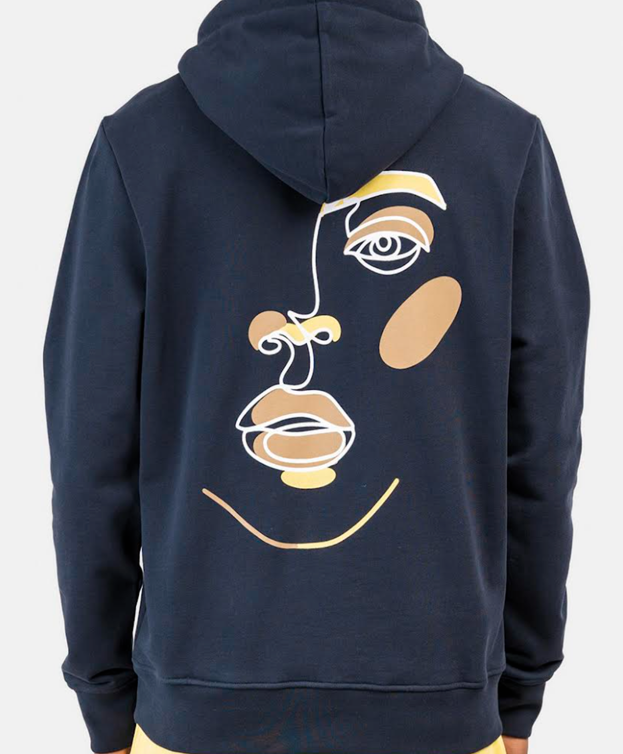 INIMIGO BLUE LINE ART FACE HOODIE - Ready To Wear