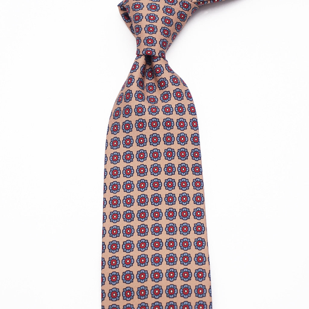 Madder Printed Silk - Tan