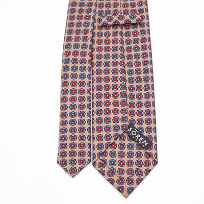 Madder Printed Silk - Tan